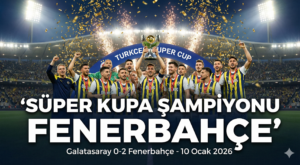 Süper Kupa’da Şampiyon Fenerbahçe! Ezeli Derbide Zafer Sarı-Lacivertlilerin