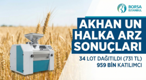 Akhan Un Halka Arz Sonuçları Açıklandı: Yatırımcılara Kaç Lot Düştü?